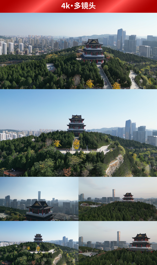 黄河两岸绿意葱茏，山桥楼阁同框绘新景 AI播泉城
